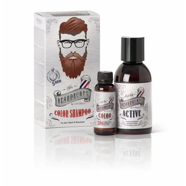 Beardburys šampon za bojanje kose i brade - tamno smeđa