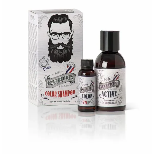 Beardburys šampon za bojanje kose i brade-crna - Slika 1