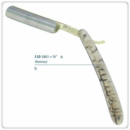 Britva DOVO Solingen 110 5861 N - prava mamutska kljova - Slika 2