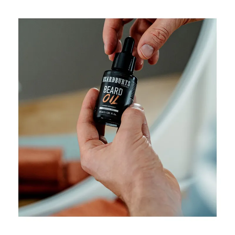 Ulje za bradu BEARDBURYS Amber Midnight - 30 ml. - Slika 3