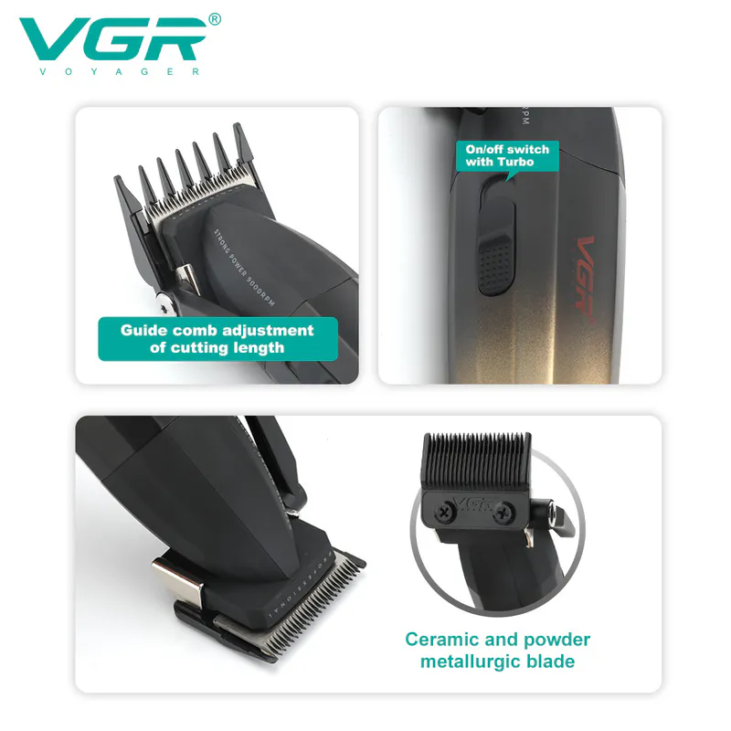 Mašina za šišanje VGR VOYAGER V-003C Salon Series - gold - Slika 3