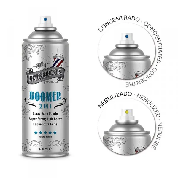 Fiksativni sprej za kosu Beardburys Boomer 2u1 400 ml. - Slika 2